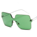 2020 new arrivals rimless Overall lens retro fashion shades custom designer luxury plastic sunglasses women men 79811
